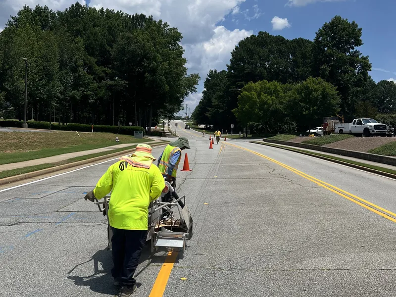 Tioman Construction pavement marking project - Slide 5